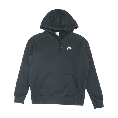 Black Solid Hoodie Pullover