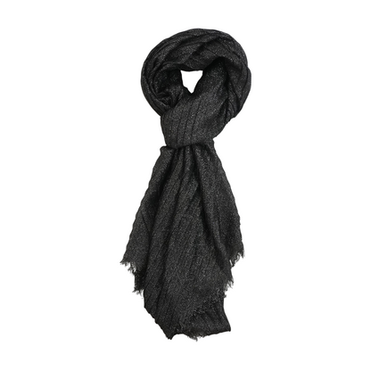 Black Polyester Scarf