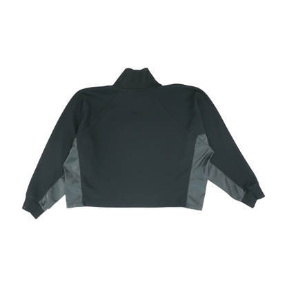 Black Solid 1/4 Zip Pullover