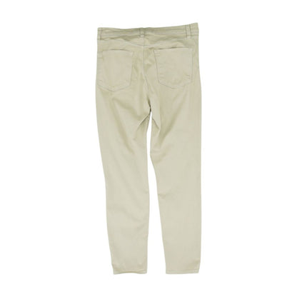 Beige Solid Chino Pants