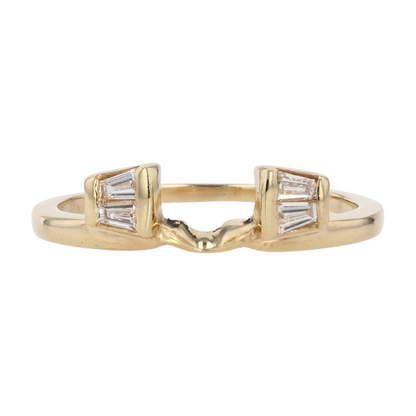 14K Yellow Gold Diamond Fashion Ring