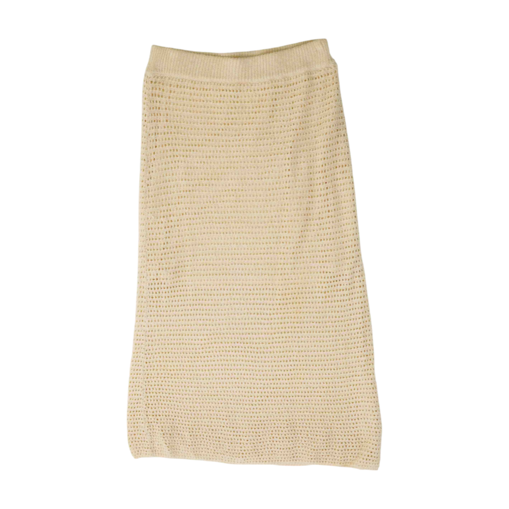 Beige Midi Skirt