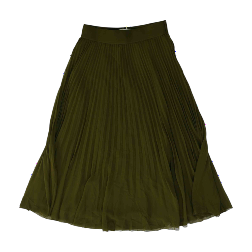 Green Petite Midi Skirt