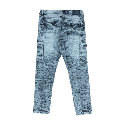 Gray Print Skinny Jeans
