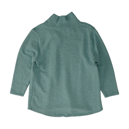 Blue Petite 1/4 Zip Sweater