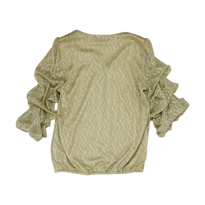 Gold Print Blouse