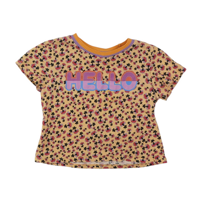 Tan Floral T-Shirt