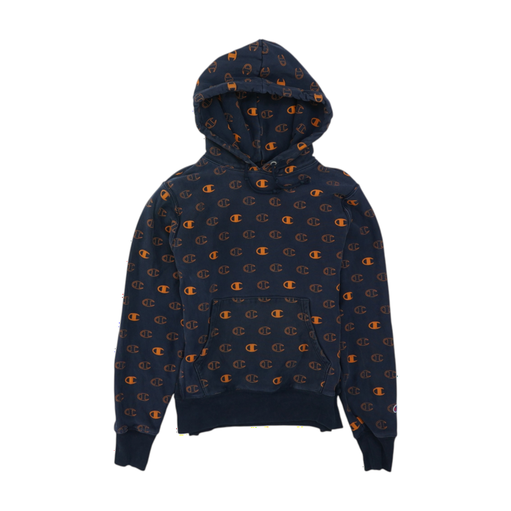 Navy Graphic Hoodie Pullover