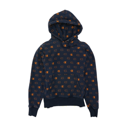 Navy Graphic Hoodie Pullover