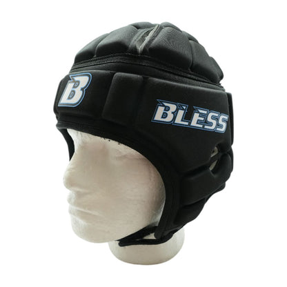 Black Football Soft Shell Helmet