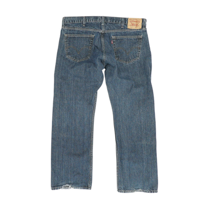 514 Navy Straight Jeans