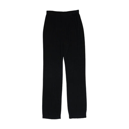 Black Solid Pants