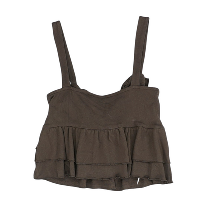 Brown Cropped Blouse