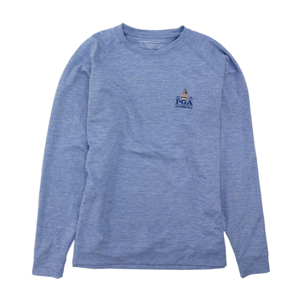 Holderness & Bourne Blue Solid Sweatshirt Pullover – Image 1