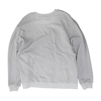 Gray Solid Sweatshirt Pullover