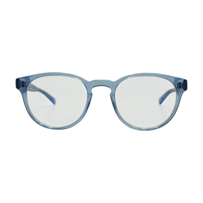Blue Round Prescription Eyewear