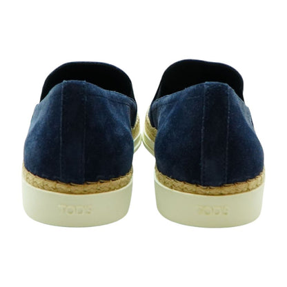 Navy Gomma Rafia TV Pantofola Pelle Shoes
