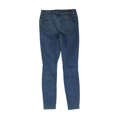 Blue Mid Rise Skinny Leg Jeans