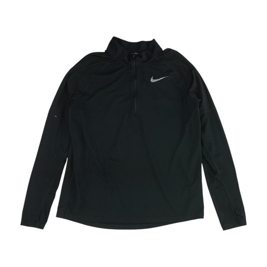 Black Solid 1/4 Zip Pullover