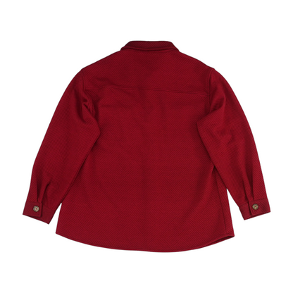 Red Petite Button Down