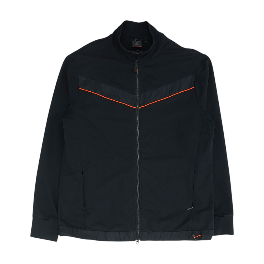 Black Solid Active Jacket