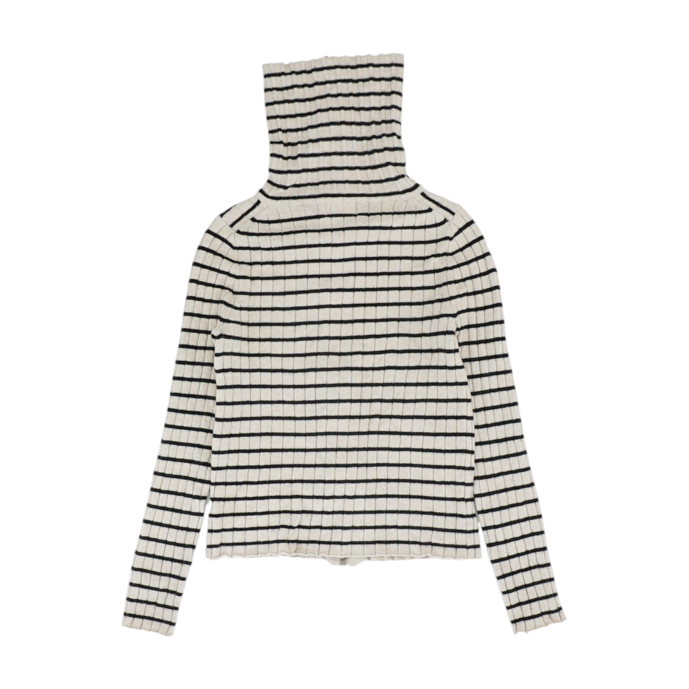 Universal Thread Beige Striped Cardigan Sweater – Image 2