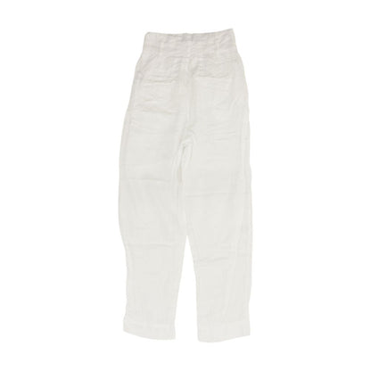 White Casual Regular Pants