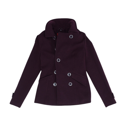 Burgundy Solid Jacket