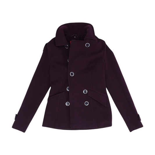 Burgundy Solid Jacket