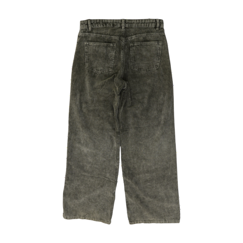 Gray Striped Regular Pants