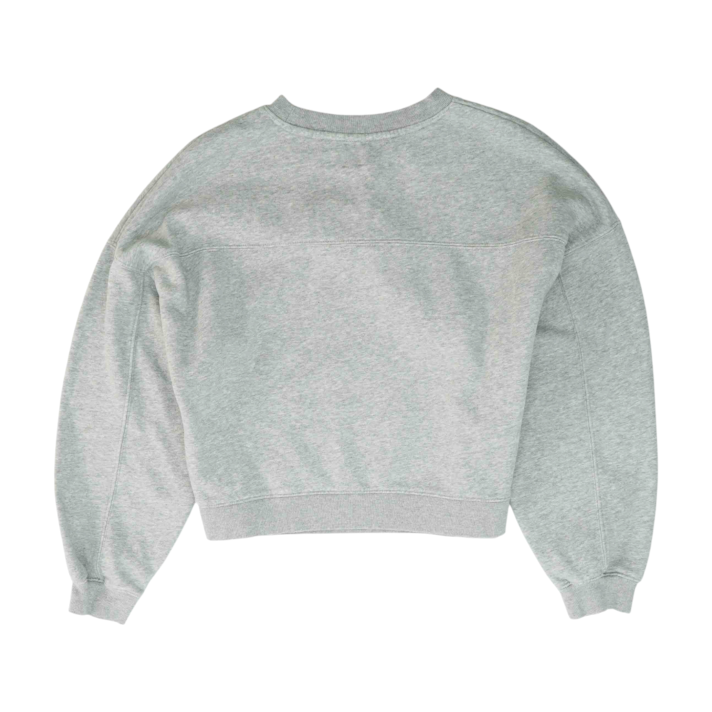 Gray Solid Sweatshirt Pullover