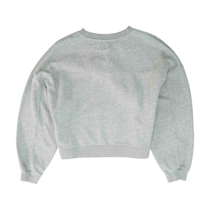 Gray Solid Sweatshirt Pullover