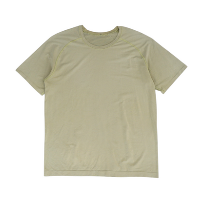 Beige Solid Active T-Shirt