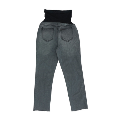 Gray Maternity Straight Jeans