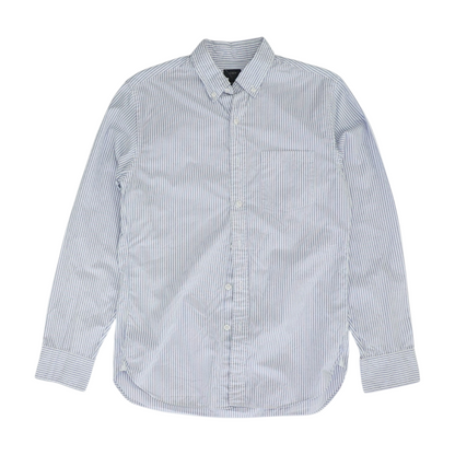Blue Striped Long Sleeve Button Down