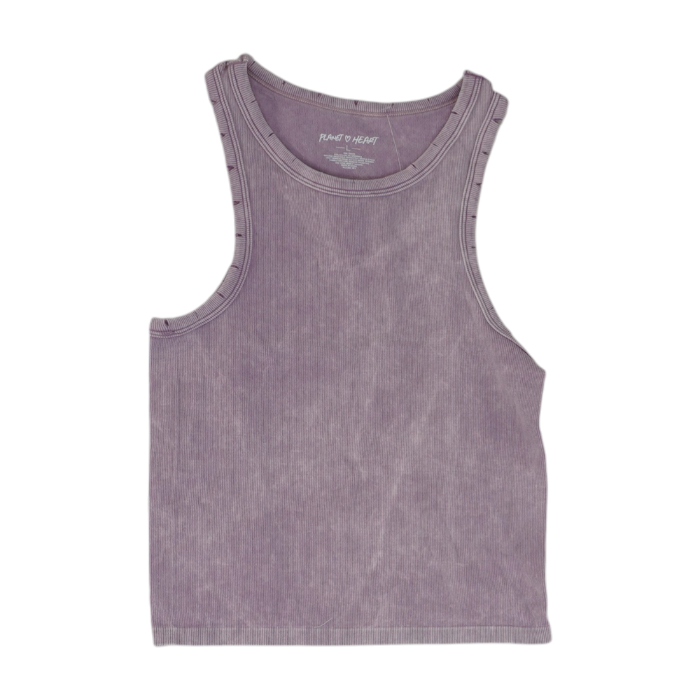 Planet Heart Purple Cropped Blouse – Image 1