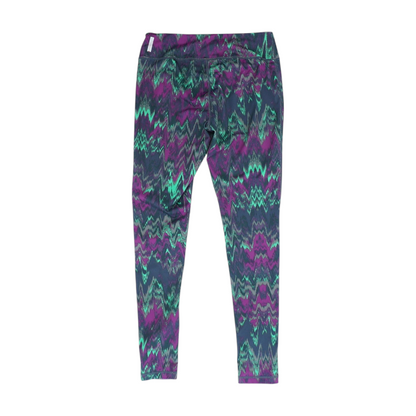 Purple Abstract Active Leggings