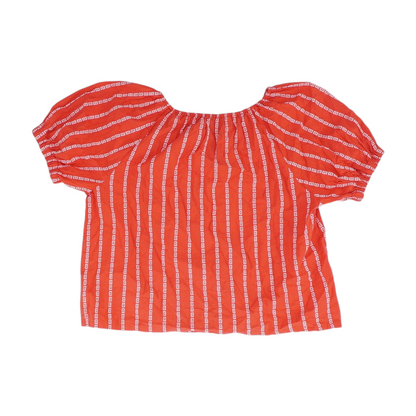 Red Striped Blouse