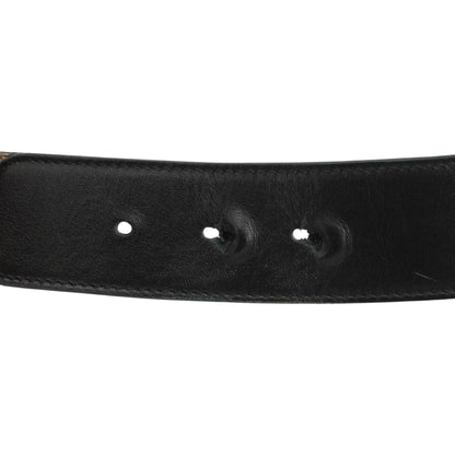 Beige & Ebony GG Marmont Wide Belt in GG Supreme Canvas & Leather