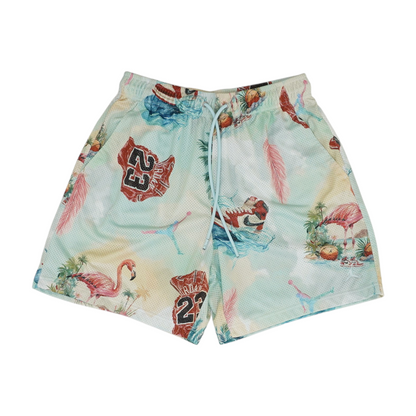 Multi Print Active Shorts