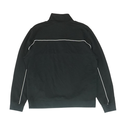 Black Solid 1/4 Zip Pullover