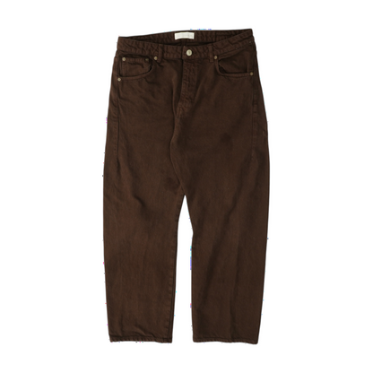 Brown Straight Jeans