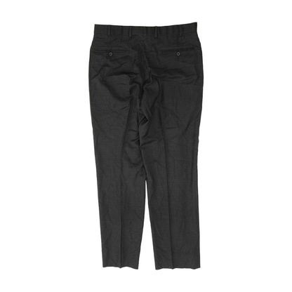 Black Check Regular Pants