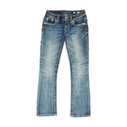 Blue Bootcut Jeans
