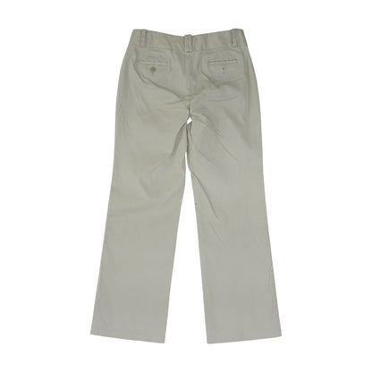Beige Chino Straight Pants