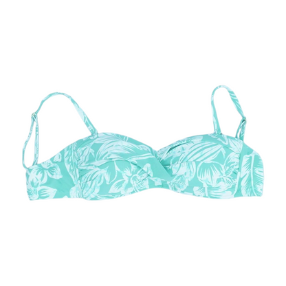 Green Tropical Swim Top