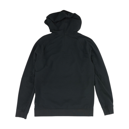 Black Solid Hoodie Pullover