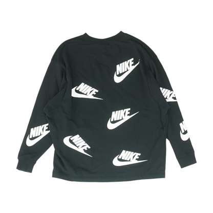 Black Print Sweatshirt Pullover