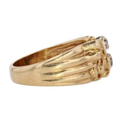 1/10 ctw 10K Yellow Gold Diamond Fashion Ring