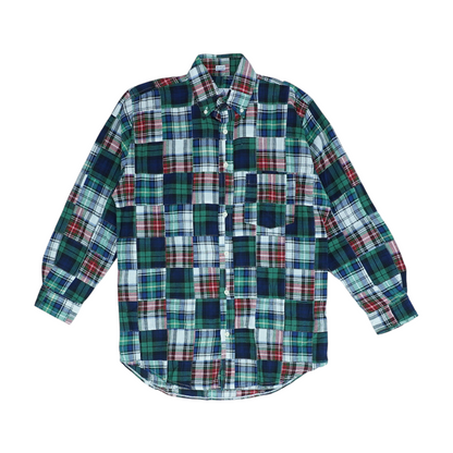 Multi Plaid Long Sleeve Button Down
